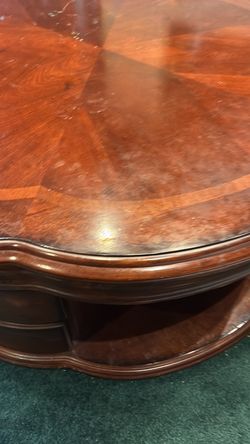 Pure wood coffe table heavy very nice remove