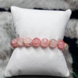 Crackled Glass Beaded Bracelet