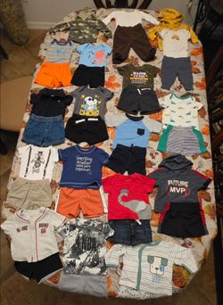 Large 90+ Piece Baby Boy Clothing Lot 0-3 Months
