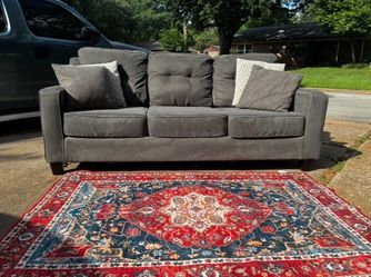 Ashley Furniture Back Tufted Karis Sofa Including Throw Pillows and Delivery
