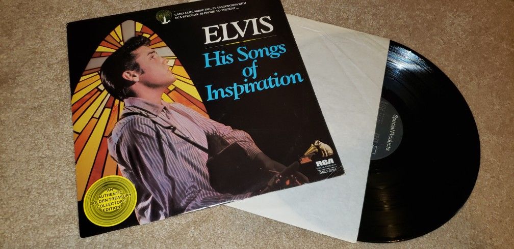Elvis His songs of Inspiration Vinyl Record RCA DML1-0264

