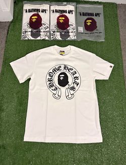 BAPE x chrome hearts shirt white