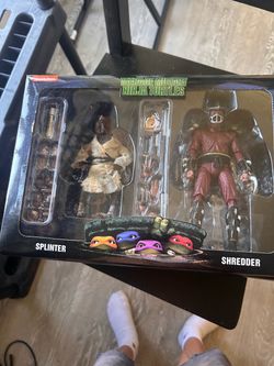 TMNT NECA Splinter & Shredder Action Figure 2-Pack