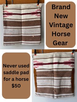 Never used horse saddle pad