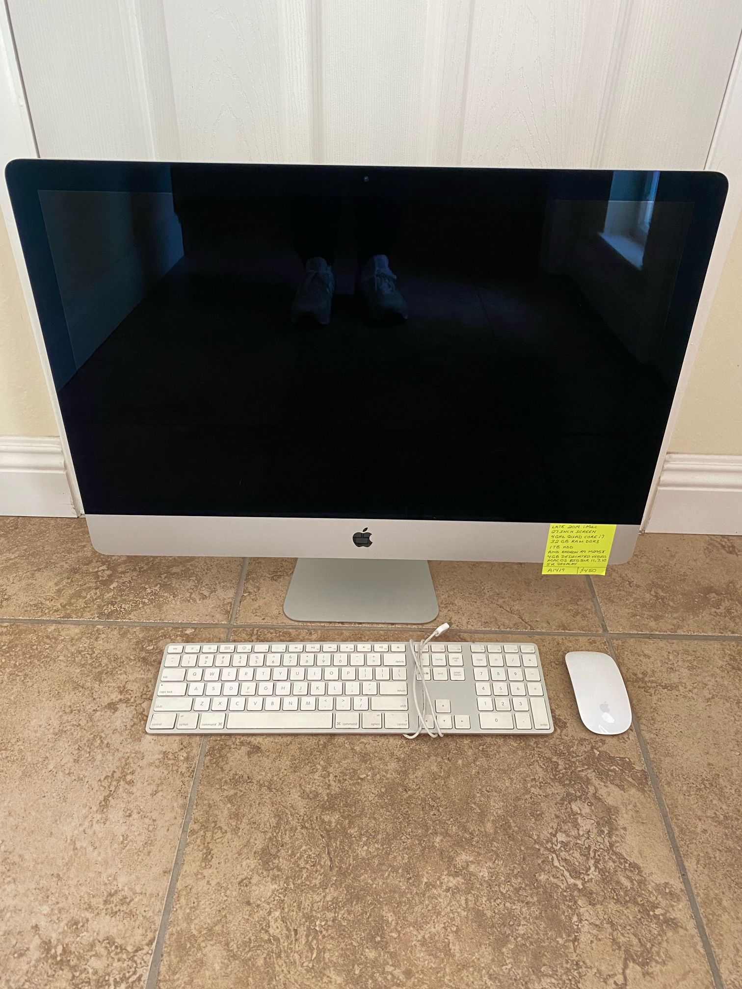 2014 iMac with 27 inch Screen, 32GB Ram, 5K Display, and 4GB Graphics