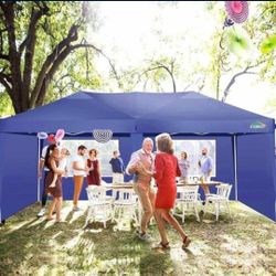 10x20 Pop Up Canopy Tent with Removable Sidewalls, Waterproof Portable Easy Up Canopy with Carry Bag, Instant Outdoor Shelter Tents for Parties, Event