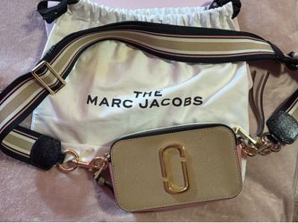 Marc Jacobs Snapshot Crossbody Bag Beige/Tan/Pink Bottom