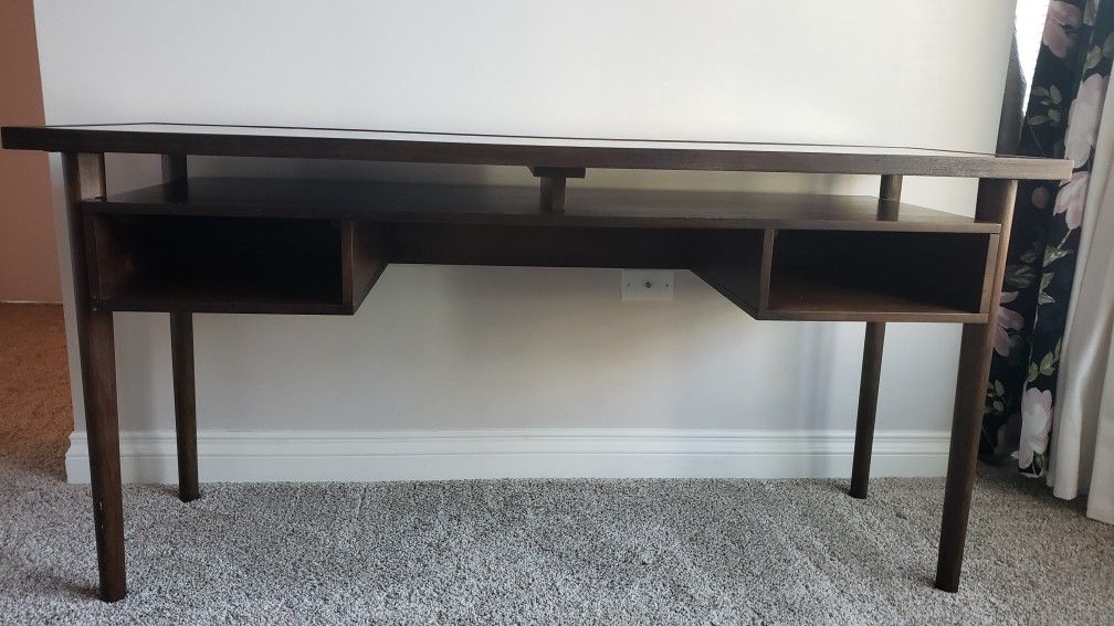 Cost Plus World Market Randall Cane and Glass top Desk