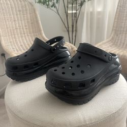 Croc Mega Crush Clog Black Size 7 Womens Mens 5 