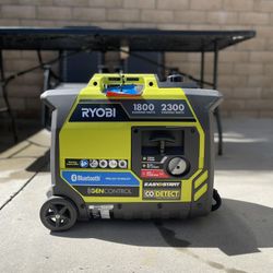 Ryobi 2300 Watt Recoil Start Bluetooth Super Quiet Gasoline Powered Digital Inverter Generator