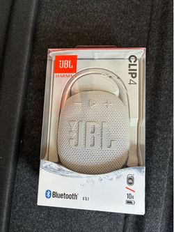 JBL Portable Bluetooth Speaker - Clip 4 - Brand New In Box - white