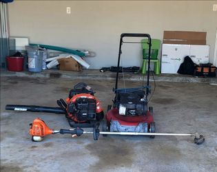 Complete set of gardening tools