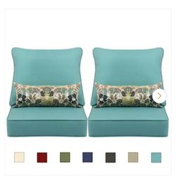 24x24  Deep Seating Outdoor Patio Cushions Set New