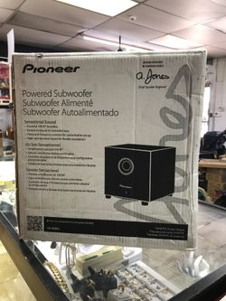 Brand New Sealed Pioneer SW-8MK2 Powered Subwoofer