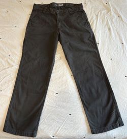 Carhartt Rugged Flex Canvas Work Pants - Size 36x30 (Olive Green)