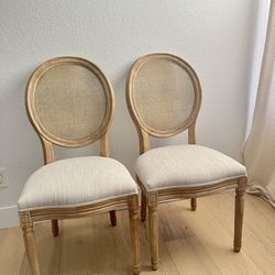 Gorgeous 2 French Style New Chairs