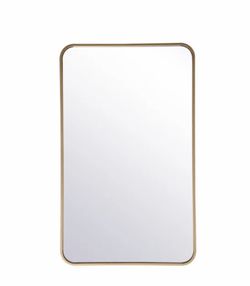 Elegant Lighting Evermore 36" × 22" Rectangular Metal Framed Accent Mirror