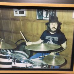 Super Rare JOHN BONHAM Photo Framed 8x10 From Jason Bonham Collection 