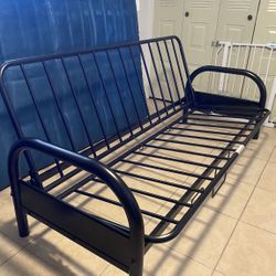 Black Metal Futon Frame 