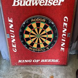 ANTIQUE BUDWEISER DART BOARD