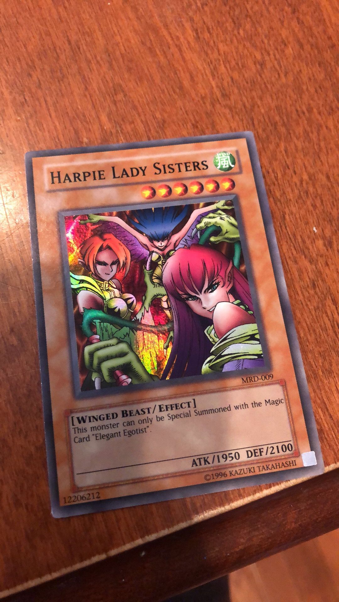 Harpie Lady Sisters Yu-Gi-Oh Playing Card