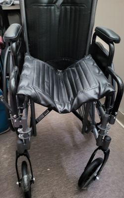 Heavy duty wheelchair back cushion and chair cushion shower chair removable handles ski polls