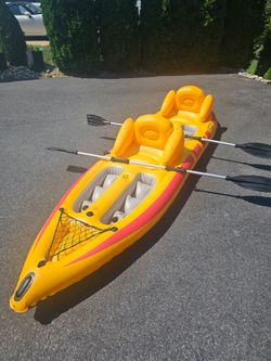 Coleman 2 person sit on top inflatable kayak