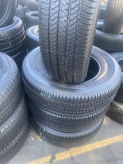 SET BRIDGESTONE DULER 255/70/18 SEMI NEW 95 %TREAD LIFE $300 PRICE INCLUDE PROFESSIONAL INSTALLATION AND TAX