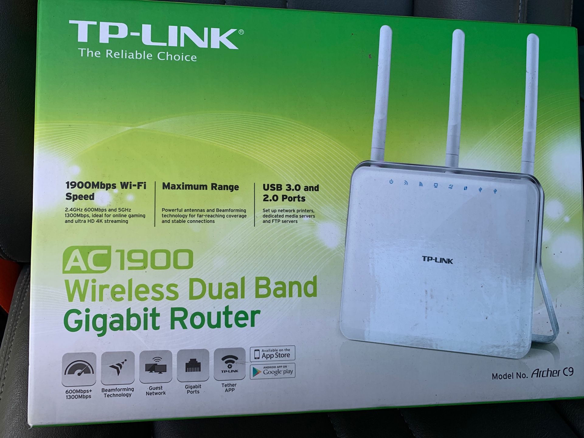 Tp-link ac 900 WiFi router model archer c9