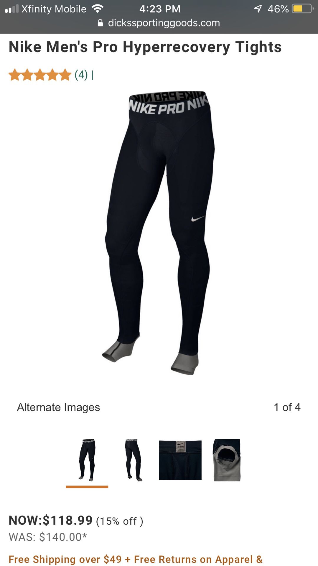 NIKE HYPERRECOVERY COMPRESSION PANTS