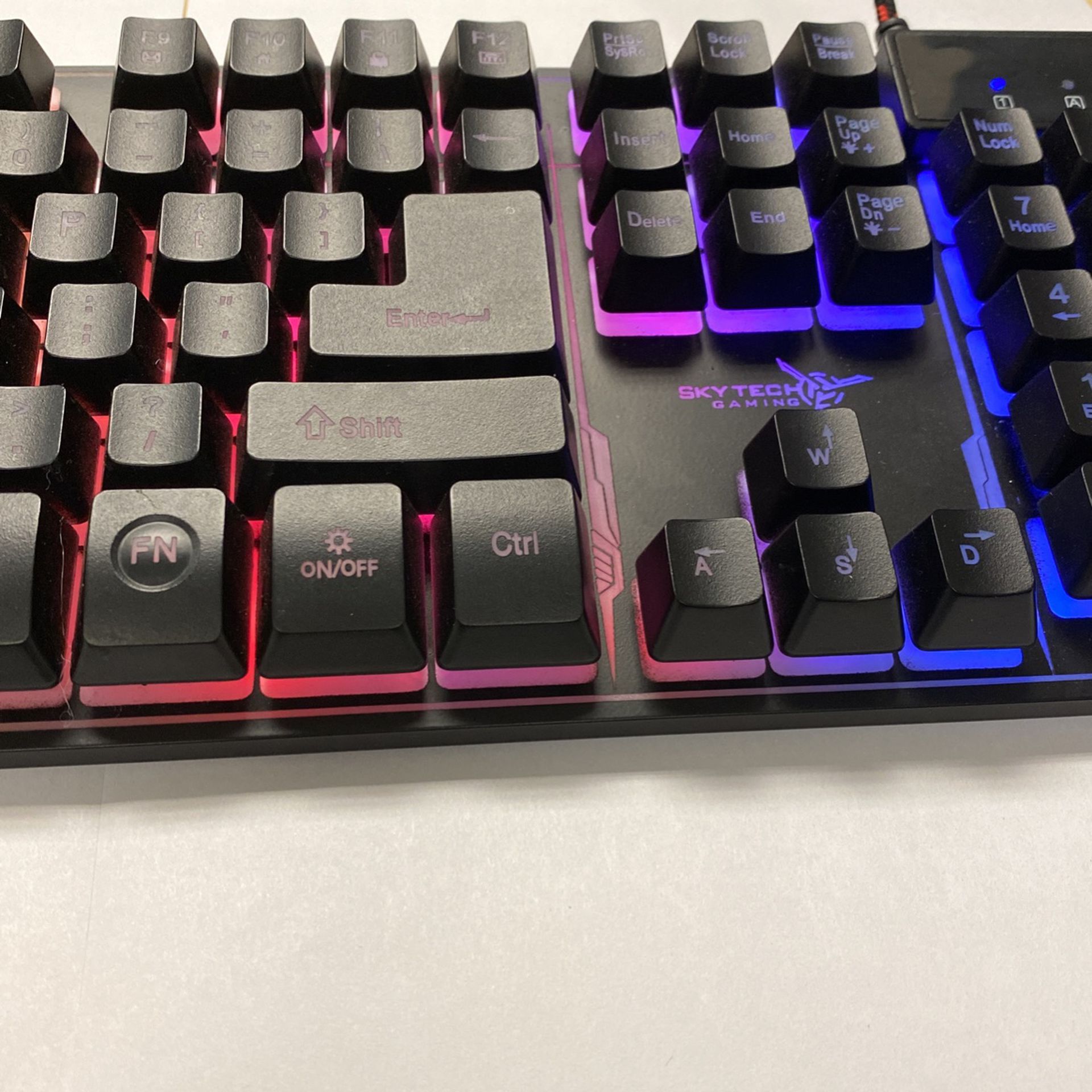 RGB Keyboard And Mouse - Sky tech Gaming