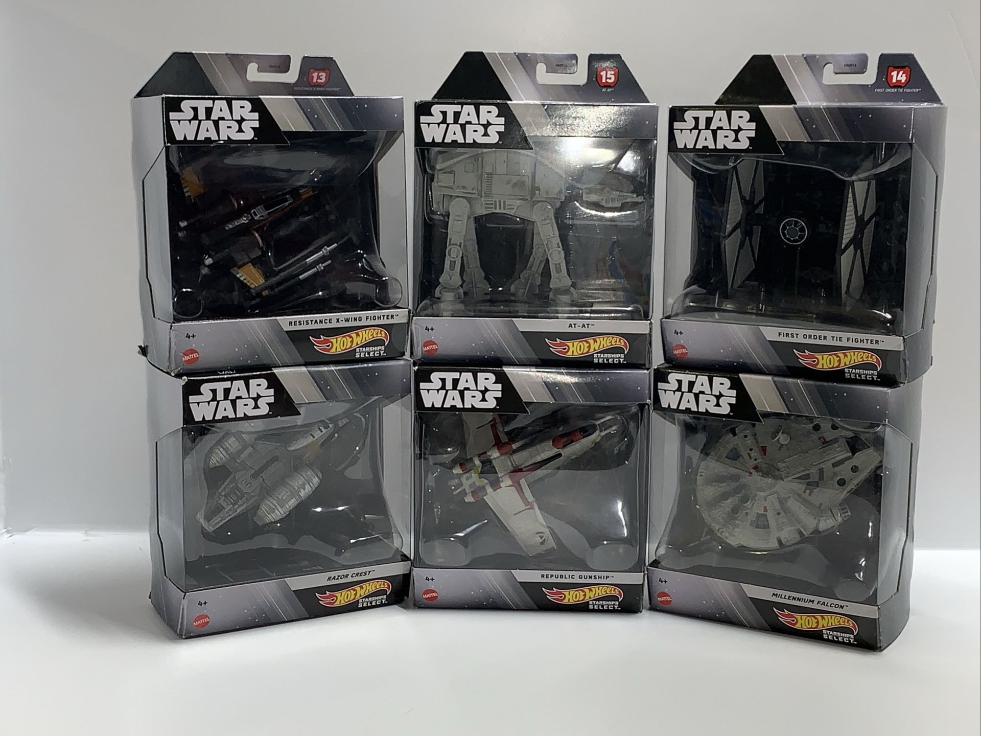 Lot Of 6 SIX HOT WHEELS STAR WARS STARSHIP SELECT Collectibles