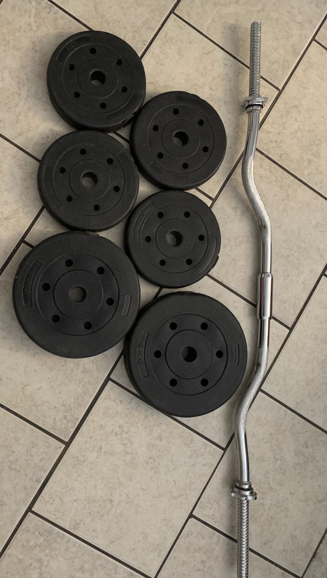 Weights & Weight Lifting Bar