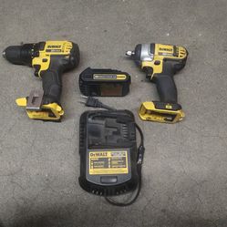 DeWalt power tools 1/2 drill and 3/8 impact wrench..20V