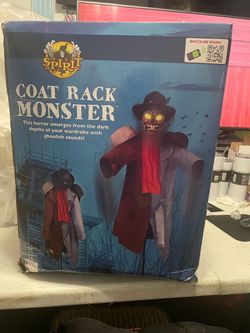 Halloween Coat Rack Monster Animatronic