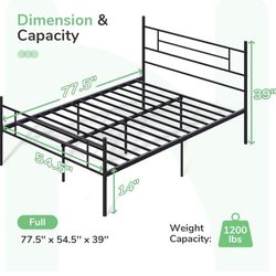 Full Size Mattress With Bed Frame 