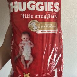Size 1-Huggies little snugglers