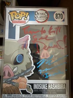 SIGNED DEMON SLAYER FUNKO POP