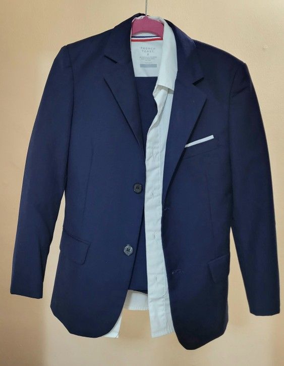 Boys Suit With Jacket, Pants And Shirt, Size 8
