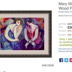 Barbara Wood Print “ The Two Sisters”