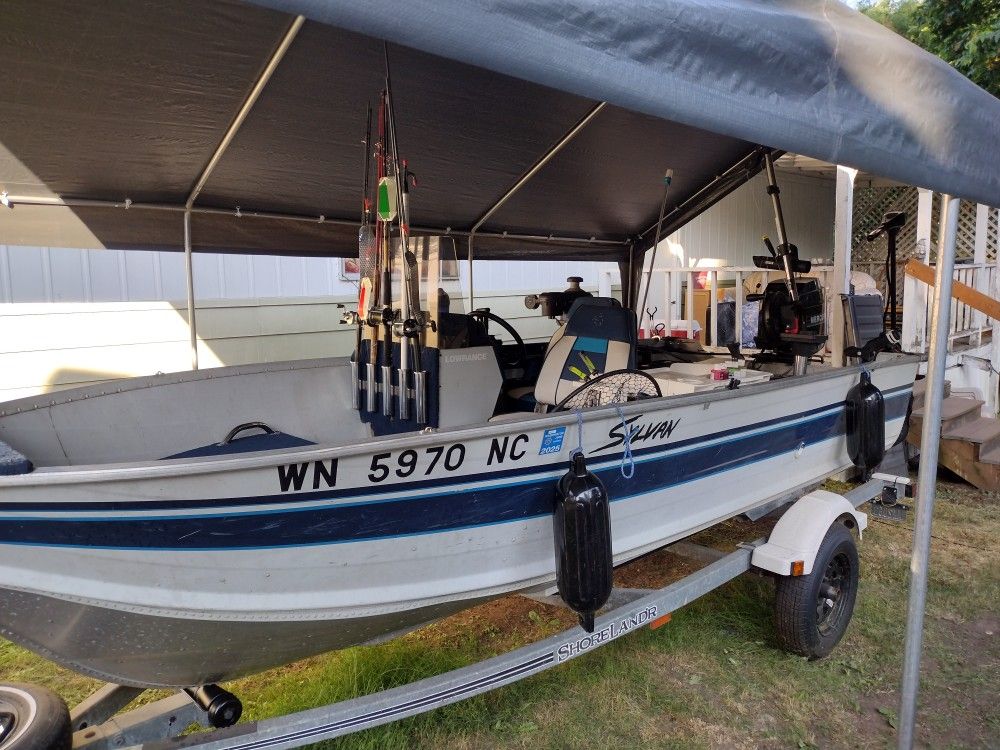 16 foot Sylvan Aluminum Boat Made By Smoker Craft