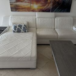 Smart Sofa L-Shaped in White