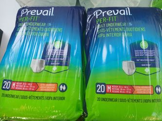 6New Prevail Per-Fit Daily Underwear, Extra Absorbency, 80 Ct.