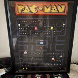 Pac Man Picture In Frame 