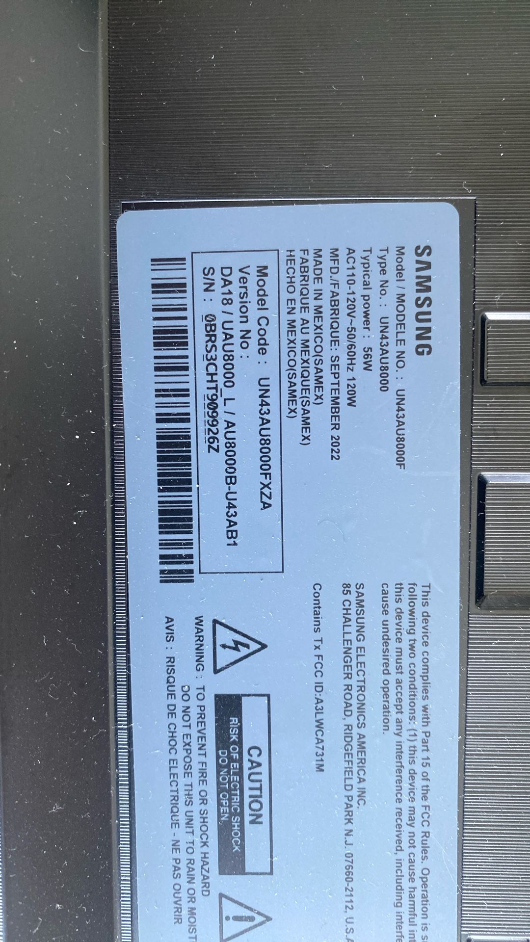 Sumsung 43 Inch Smart TV