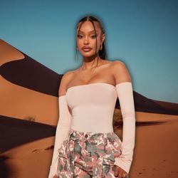 Fashion Nova High Expectations Bodysuit with Thumbholes - In Nude, NWT, Size 1XL, WITH FREE GIFT!