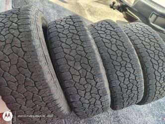 lt275/65r20 Goodyear Wrangler trail runners a/t 10 ply great condition in lots of tread only replaced for bigger and aggressive tires good deal only 4