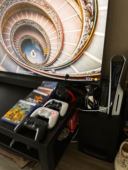 PS5 - 1 TB  with Two Controllers, 4 Games, & Headset