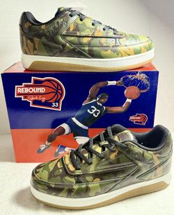 PATRICK EWING REBOUND ORION LOW CAMO/GUM SHOES Men's 10 **NEW**