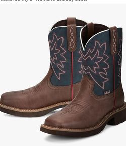 New!! Justin Sunny 8" Women's Cowboy Boots